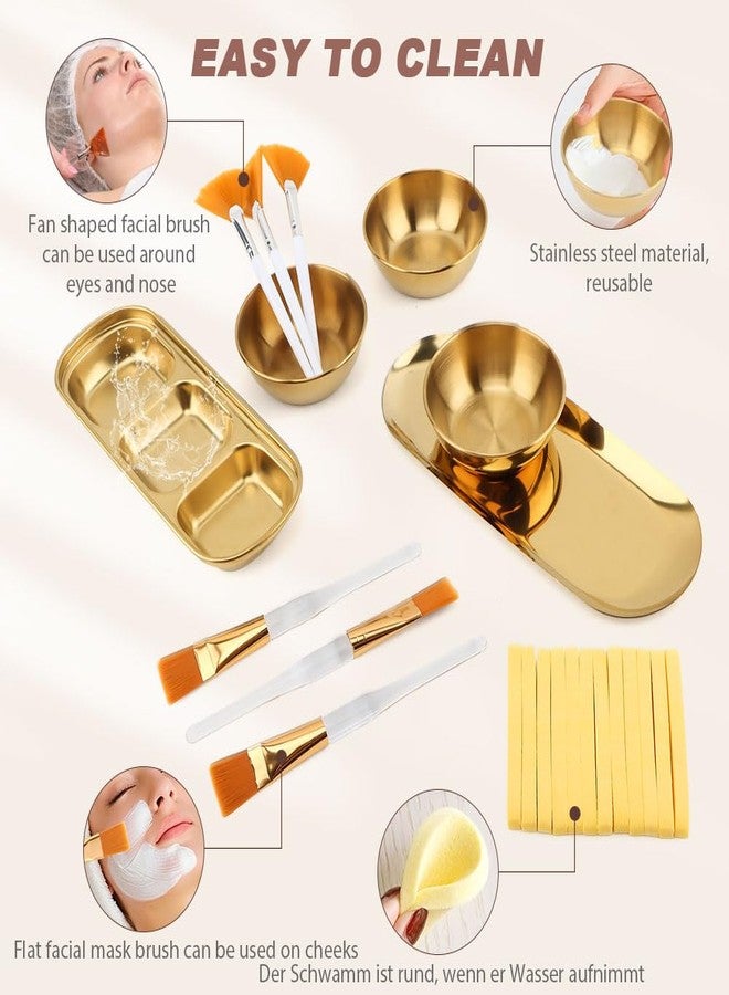 BNYTXV 25 Pcs Esthetician Supplies, Stainless Steel Facial Bowls, Mask Applicator Tool, Professional Facial Supplies Set for Estheticians - Image 3